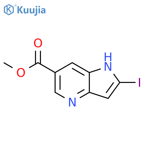 Methyl 2-Iodo-4-azaindole-6-carboxylate structure