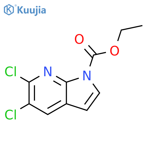 5,6-Dichloro-1-ethoxycarbonyl-7-azaindole structure