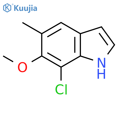 7-Chloro-6-methoxy-5-methyl 1H-indole structure