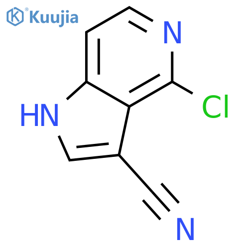 4-chloro-3-cyano-5-azaindole structure