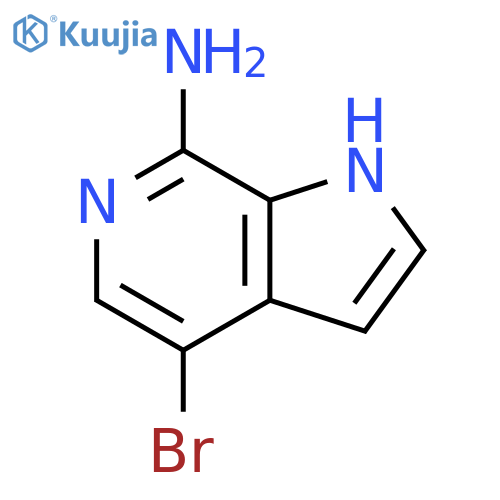 7-Amino-4-bromo-6-azaindole4-Bromo-1H-pyrrolo2,3-cpyridin-7-amine structure