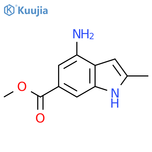 methyl 4-amino-2-methyl-1H-indole-6-carboxylate structure