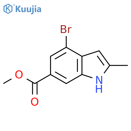 Methyl 4-bromo-2-methyl-1H-indole-6-carboxylate structure