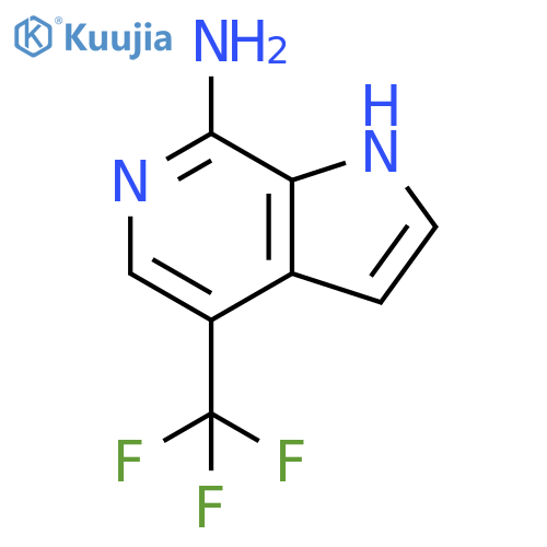 1H-Pyrrolo[2,3-c]pyridin-7-aMine, 4-(trifluoroMethyl)- structure