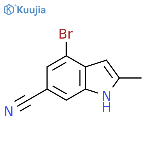 4-bromo-2-methyl-1H-indole-6-carbonitrile structure