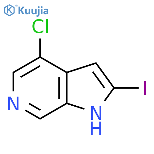 4-chloro-2-iodo-1H-pyrrolo[2,3-c]pyridine structure