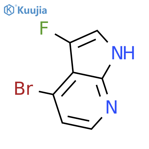 4-Bromo-3-fluoro-1H-pyrrolo[2,3-b]pyridine structure