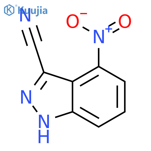 3-Cyano-4-nitro-1H-indazole structure