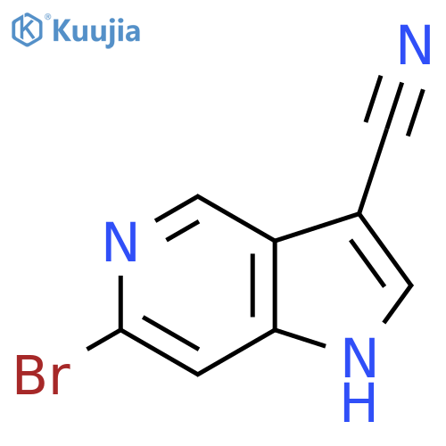 6-Bromo-3-cyano-5-azaindole structure