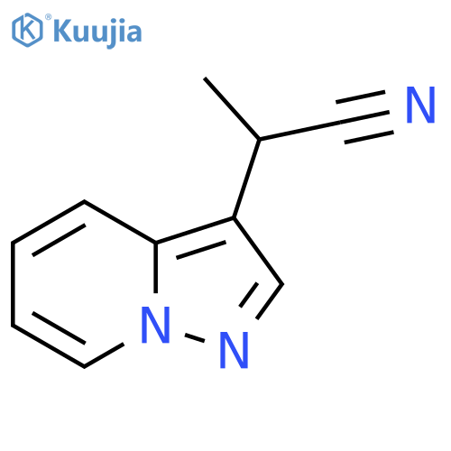 2-{pyrazolo1,5-apyridin-3-yl}propanenitrile structure