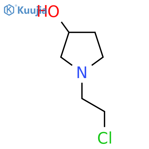 (3S)-1-(2-chloroethyl)pyrrolidin-3-ol structure