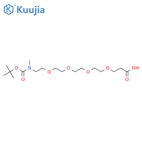 N-methyl-N-(t-Boc)-PEG4-acid structure
