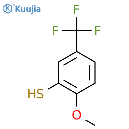 2-methoxy-5-(trifluoromethyl)benzene-1-thiol structure