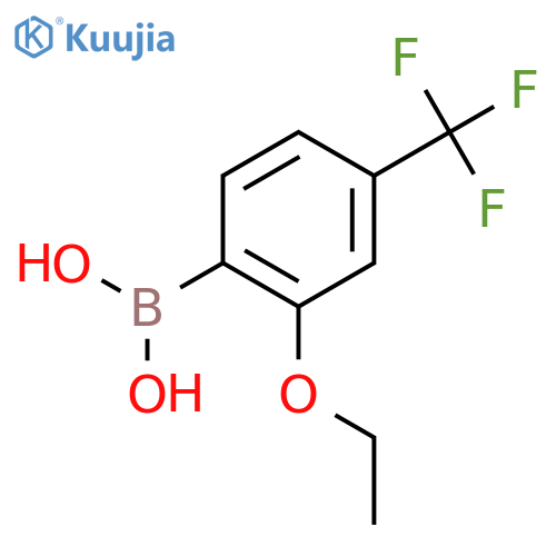 2-Ethoxy-4-trifluoromethylphenylboronic acid structure