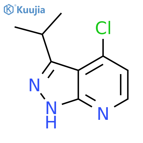 4-chloro-3-(propan-2-yl)-1H-pyrazolo[3,4-b]pyridine structure