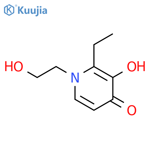4(1H)-Pyridinone,2-ethyl-3-hydroxy-1-(2-hydroxyethyl)- structure