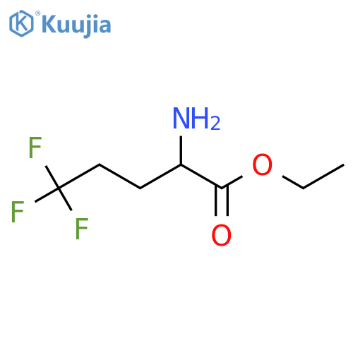 ethyl 2-amino-5,5,5-trifluoropentanoate structure