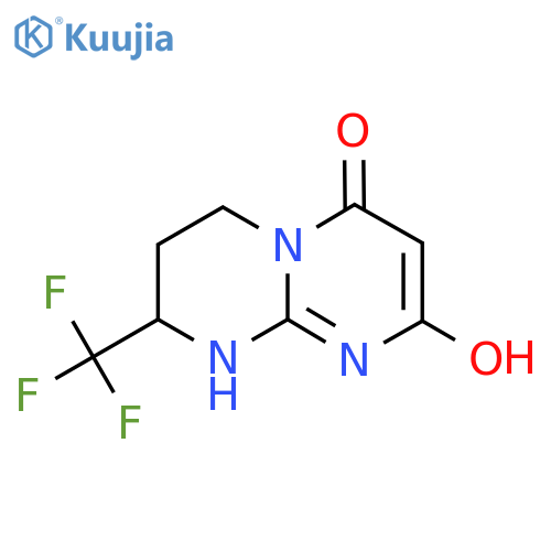 8-Hydroxy-2-(trifluoromethyl)-3,4-dihydro-1H-pyrimido1,2-apyrimidin-6(2H)-one structure