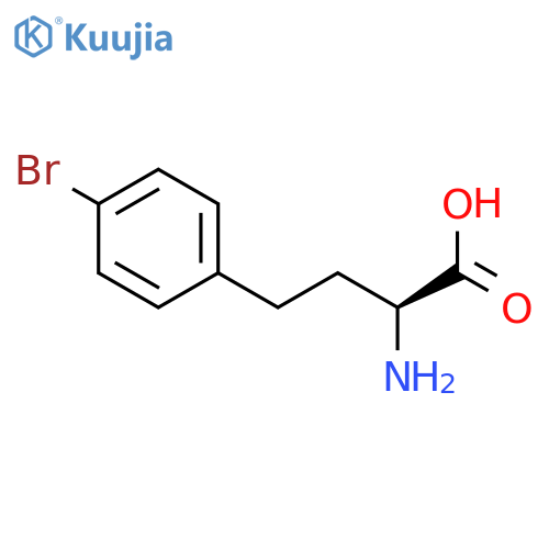 (2S)-Amino-4-(4-bromophenyl)butanoic acid structure