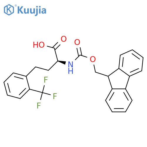 Fmoc-2-trifluoromethyl-L-homophenylalanine structure