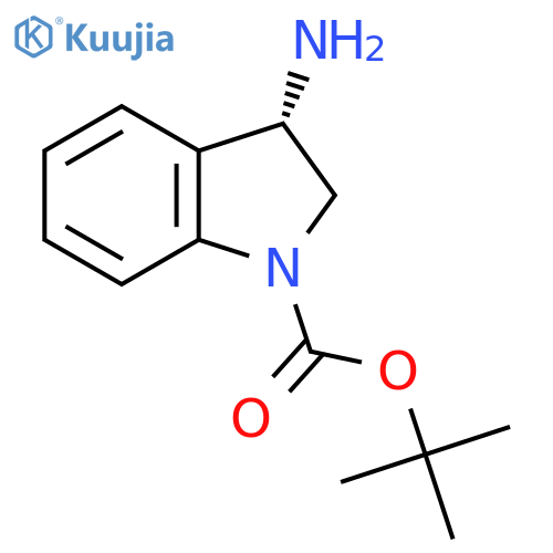 (S)-3-Amino-2,3-dihydro-indole-1-carboxylic acid tert-butyl ester structure
