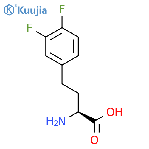 (S)-2-Amino-4-(3,4-difluoro-phenyl)-butyric acid structure
