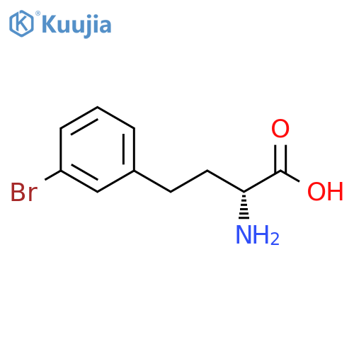 (R)-2-Amino-4-(3-bromophenyl)butanoic acid structure
