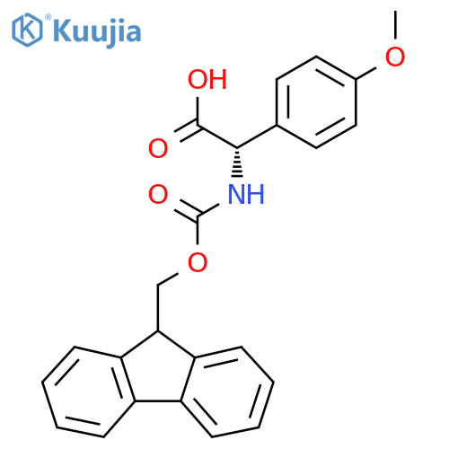 (S)-[(9H-Fluoren-9-ylmethoxycarbonylamino)]-(4-methoxy-phenyl)-acetic acid structure