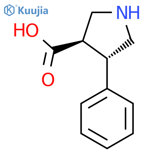 (3R,4S)-4-Phenylpyrrolidine-3-carboxylic acid structure