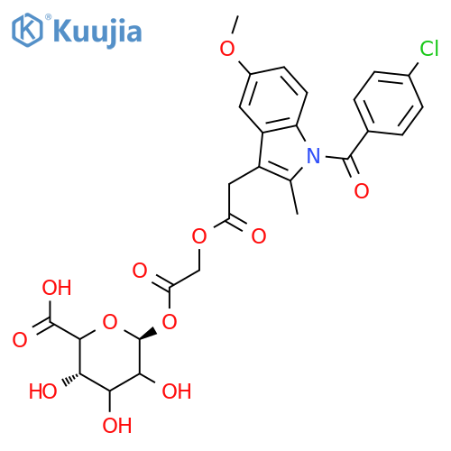 Acemetacin-acyl-β-D-glucuronide structure