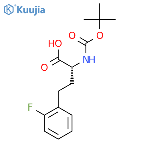 Boc-2-fluoro-D-homophenylalanine structure