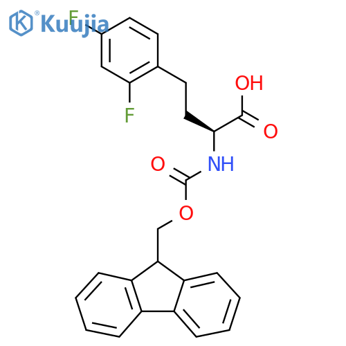 Fmoc-2,4-difluoro-L-homophenylalanine structure