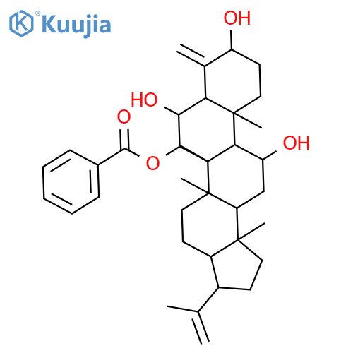 (3R,5aR,5bR,6R,7S,9S,11aR,12R,13bS)-icosahydro-7,9,12-trihydroxy-5a,5b,11a,13b-tetramethyl-8-methylidene-3-(prop-1-en-2-yl)-1H-cyclopenta[a]chrysen-6-yl benzoate structure