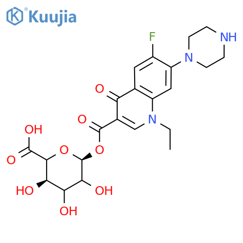 Norfloxacin-acyl-β-glucuronide structure