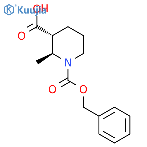 2S,3R-1-Cbz-2-methyl-piperidine-3-carboxylic acid structure