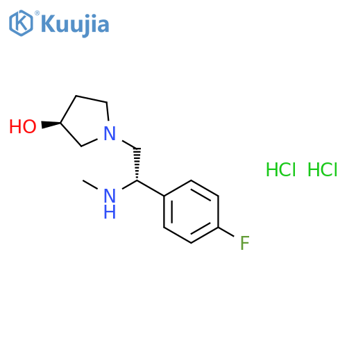 (2S,3'S)-1-[2-(4-FLUORO-PHENYL)-2-METHYLAMINO-ETHYL]-PYRROLIDIN-3-OL 2HCL structure