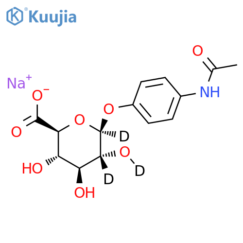 4-Acetamidophenyl b-D-Glucuronide-d3 Sodium Salt structure