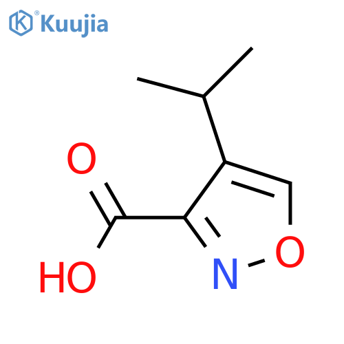 4-(propan-2-yl)-1,2-oxazole-3-carboxylic acid structure