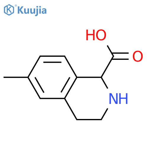 6-Methyl-1,2,3,4-tetrahydro-isoquinoline-1-carboxylic acid structure