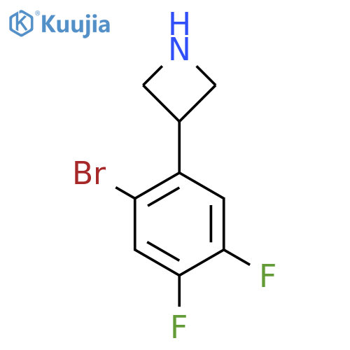 3-(2-bromo-4,5-difluorophenyl)azetidine structure