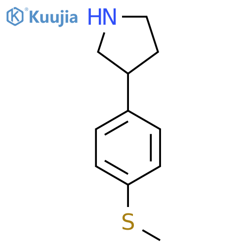 3-4-(methylsulfanyl)phenylpyrrolidine structure