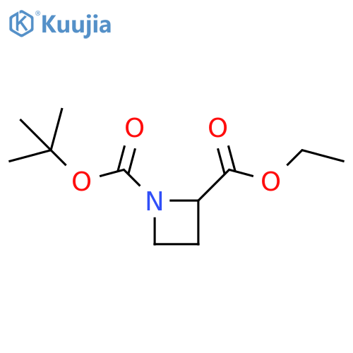1-tert-Butyl 2-ethyl azetidine-1,2-dicarboxylate structure