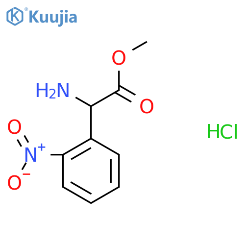 Amino-(2-nitro-phenyl)-acetic acid methyl ester hydrochloride structure