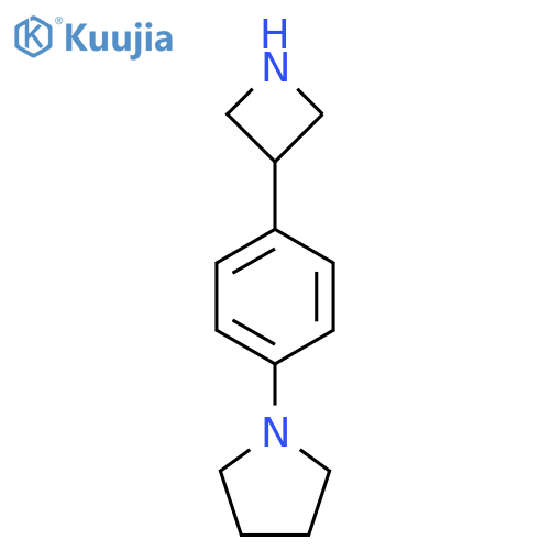 1-4-(azetidin-3-yl)phenylpyrrolidine structure