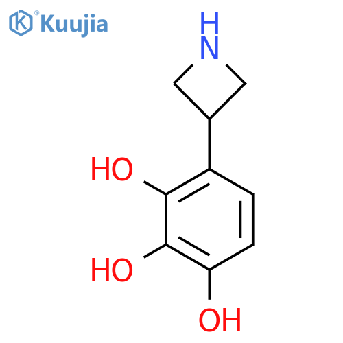 4-(azetidin-3-yl)benzene-1,2,3-triol structure