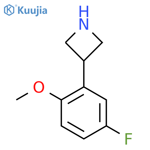 3-(5-fluoro-2-methoxyphenyl)azetidine structure