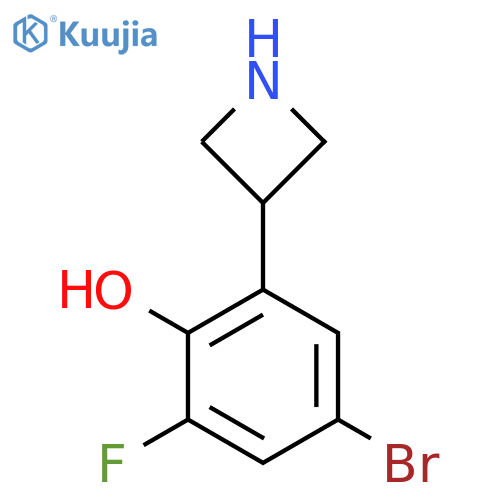 2-(Azetidin-3-yl)-4-bromo-6-fluorophenol structure