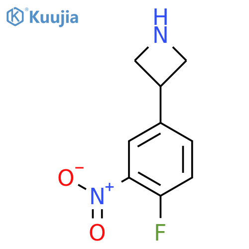 3-(4-fluoro-3-nitrophenyl)azetidine structure