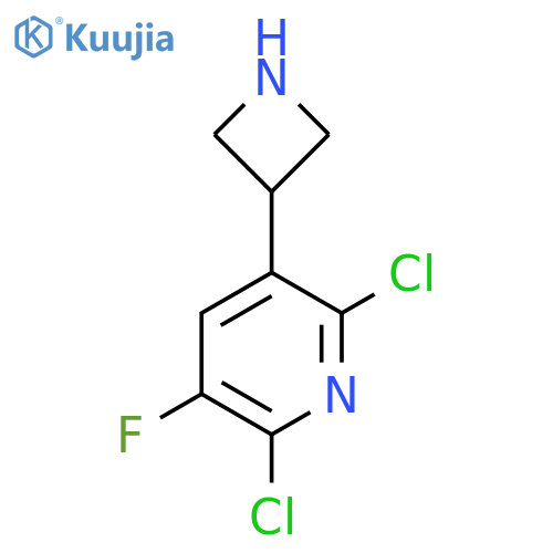 3-(azetidin-3-yl)-2,6-dichloro-5-fluoropyridine structure