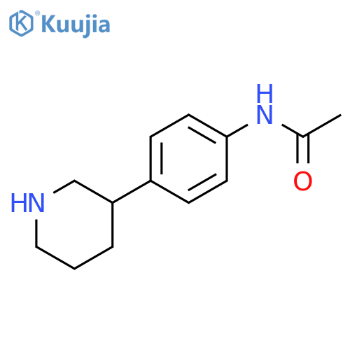 N-4-(piperidin-3-yl)phenylacetamide structure